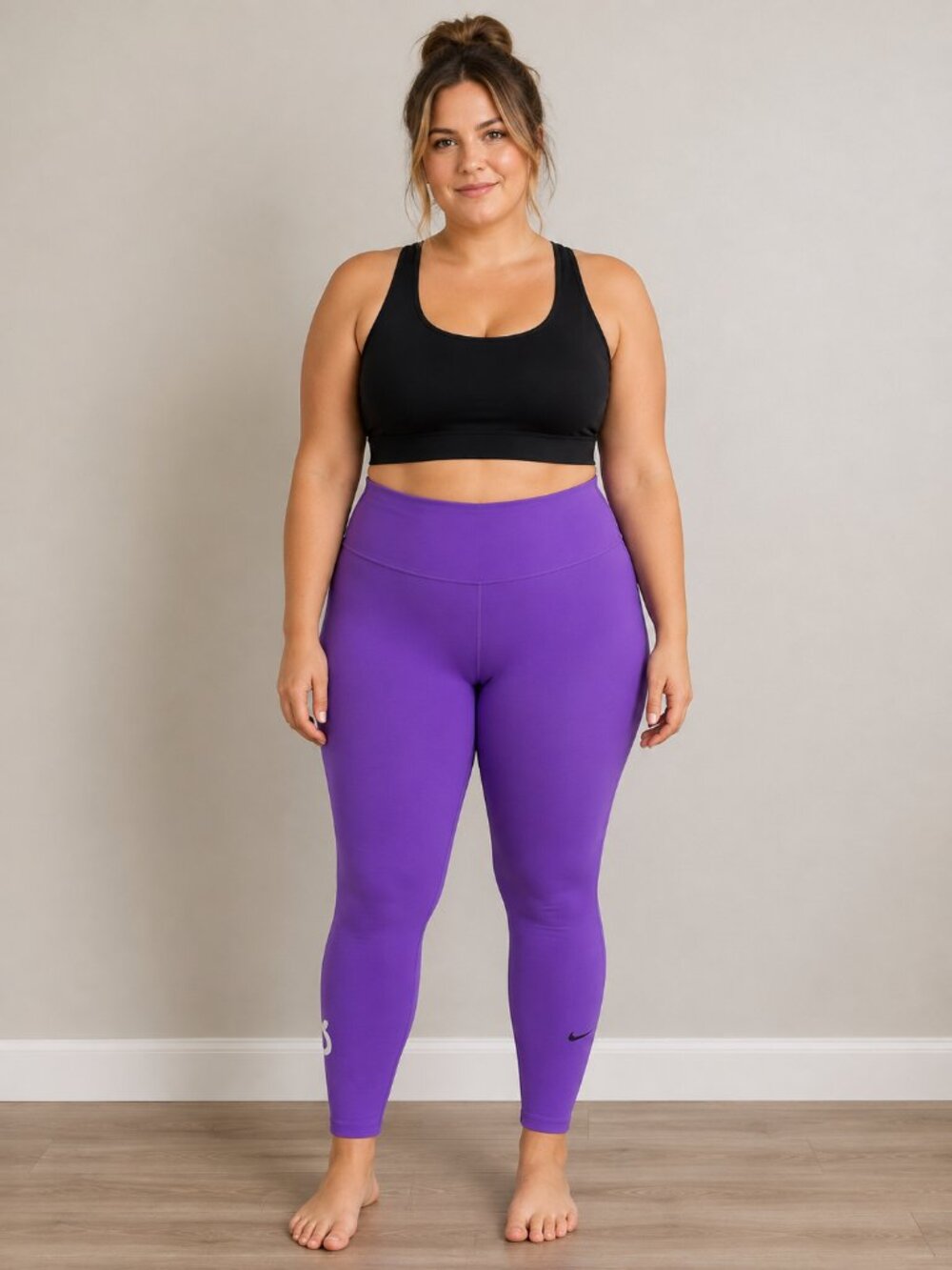 Nike x Peloton One Luxe Dri-FIT Leggings Purple XL High Rise Womens Athleisure